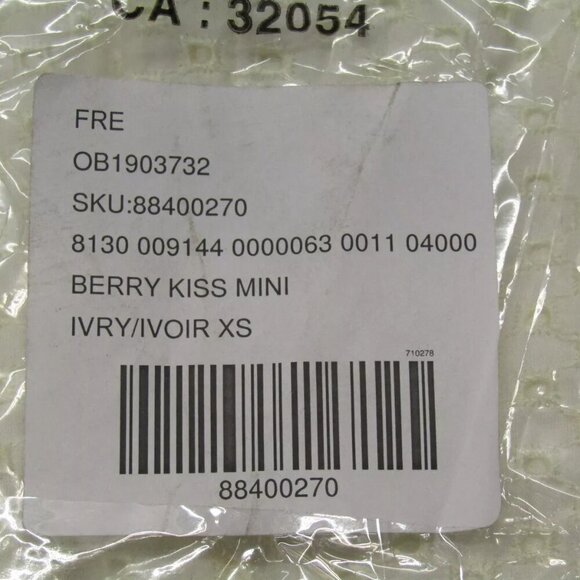 NEW FREE PEOPLE Women's Mini Dress Berry Kiss Embroidery Off Shoulder XS Ivory - Picture 10 of 10